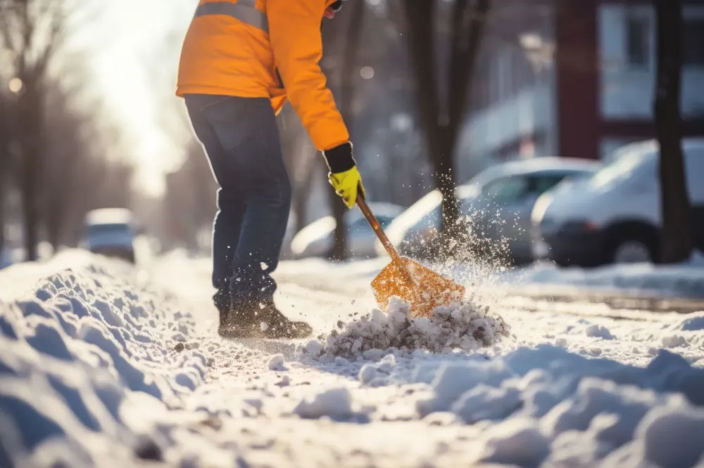 Déneigement à Allemond
